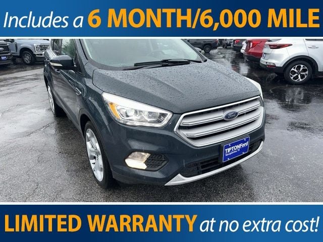 2019 Ford Escape Titanium in Baltic Sea Green Metallic — front three-quarter view