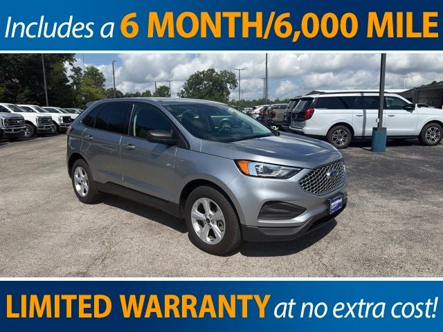 2024 Ford Edge SE in Iconic Silver Metallic — front three-quarter view