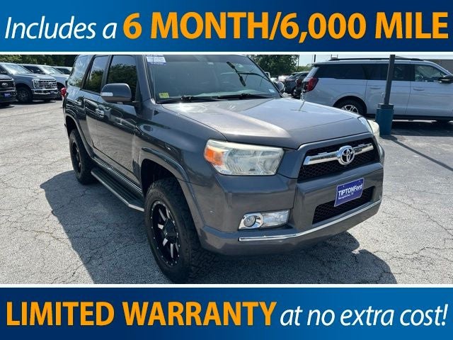 2013 Toyota 4Runner SR5 in Magnetic Gray Metallic — front three-quarter view