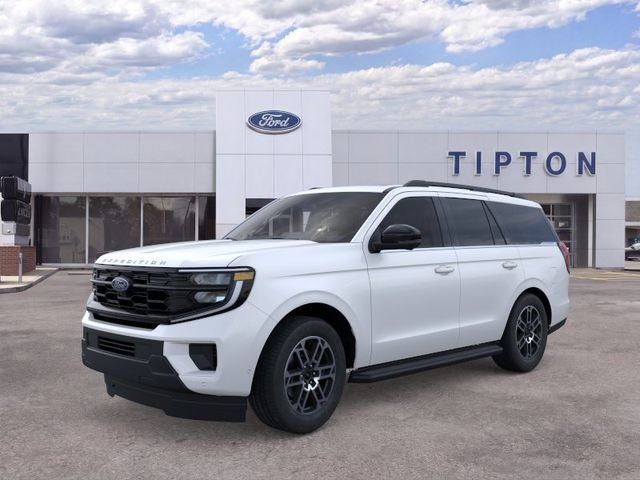 2026 Ford Expedition Active in Star White Metallic Tri-Coat — front three-quarter view