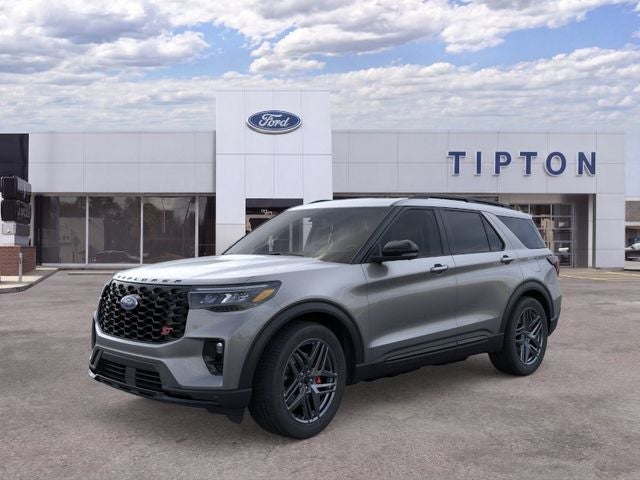 2026 Ford Explorer ST in Carbonized Gray Metallic — front three-quarter view