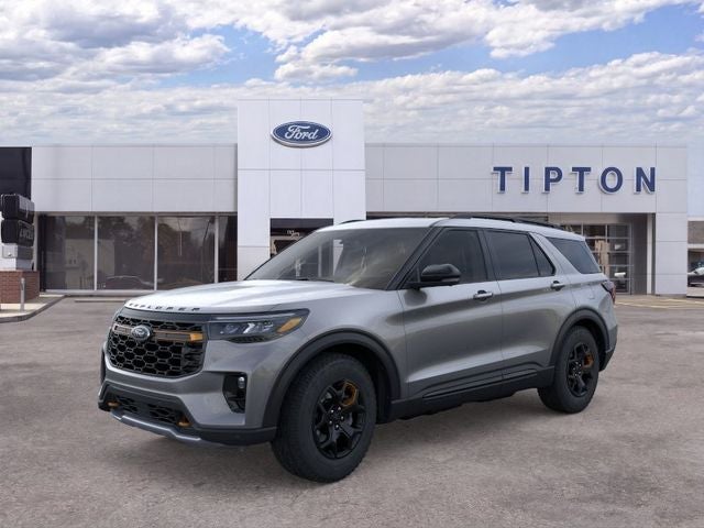 2026 Ford Explorer Tremor in Gray Metallic — front three-quarter view
