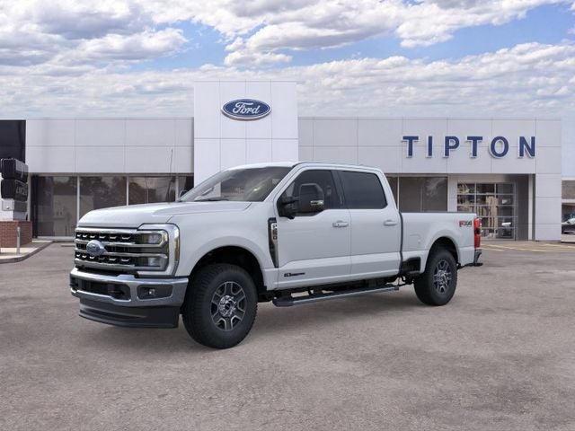 2026 Ford F-250SD Lariat in Oxford White — front three-quarter view