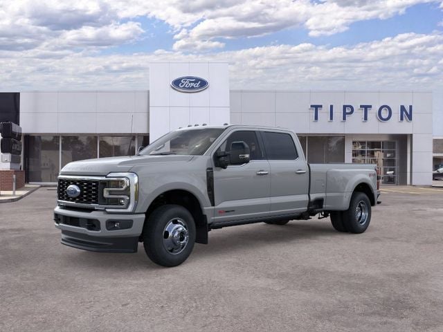 2026 Ford F-350SD Platinum DRW in Avalanche — front three-quarter view