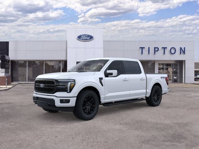 2026 Ford F-150 Lariat in Star White Metallic Tri-Coat — front three-quarter view