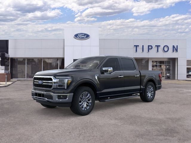 2026 Ford F-150 Lariat in Black Metallic — front three-quarter view