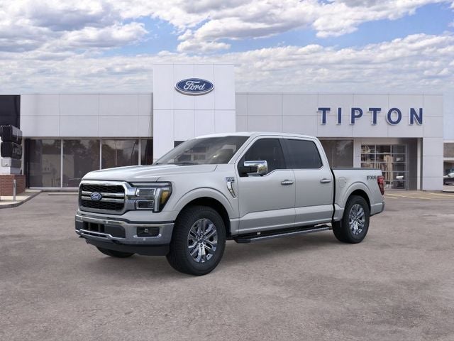 2026 Ford F-150 Lariat in Silver Metallic — front three-quarter view