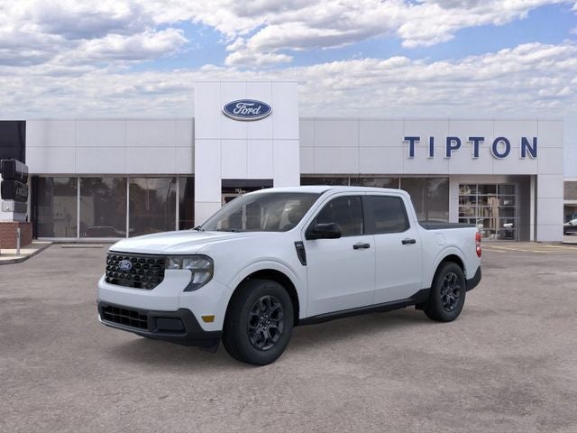 2026 Ford Maverick XLT in Space White Metallic — front three-quarter view