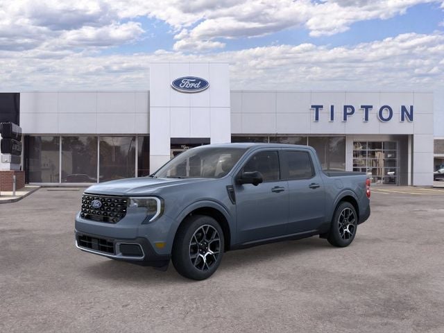 2026 Ford Maverick Lariat in Azure Gray Metallic Tri-Coat — front three-quarter view